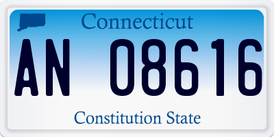 CT license plate AN08616