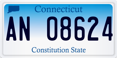 CT license plate AN08624
