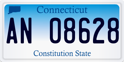 CT license plate AN08628