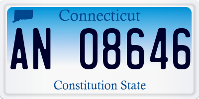 CT license plate AN08646