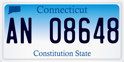 CT license plate AN08648