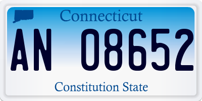 CT license plate AN08652