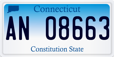 CT license plate AN08663
