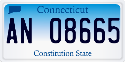 CT license plate AN08665