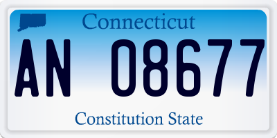 CT license plate AN08677