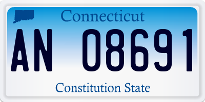 CT license plate AN08691