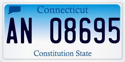 CT license plate AN08695