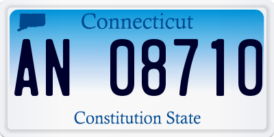 CT license plate AN08710