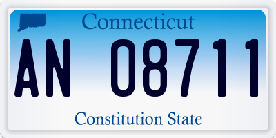 CT license plate AN08711