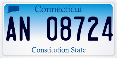 CT license plate AN08724