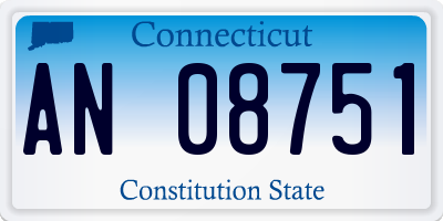 CT license plate AN08751