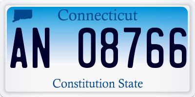 CT license plate AN08766