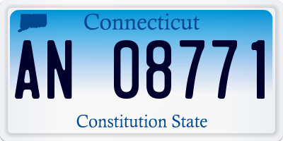 CT license plate AN08771