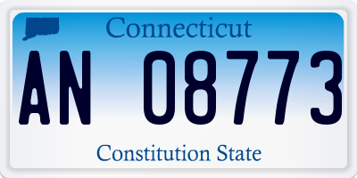 CT license plate AN08773