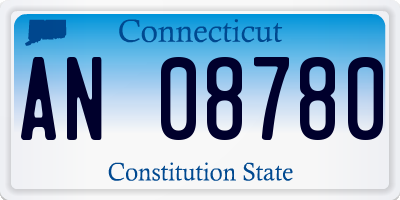 CT license plate AN08780