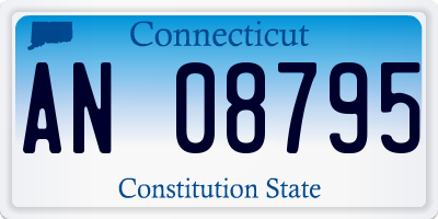 CT license plate AN08795