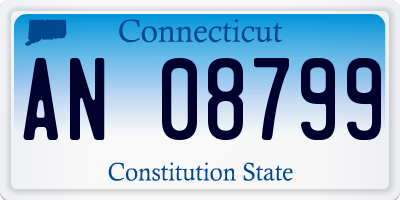 CT license plate AN08799