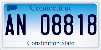 CT license plate AN08818