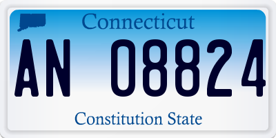 CT license plate AN08824