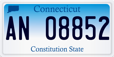 CT license plate AN08852