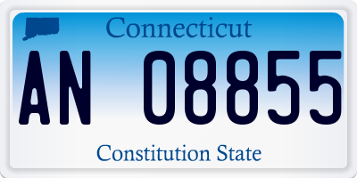 CT license plate AN08855
