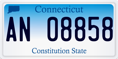 CT license plate AN08858
