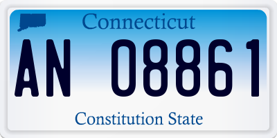 CT license plate AN08861