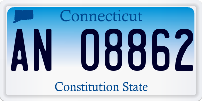 CT license plate AN08862