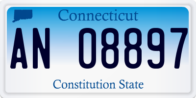 CT license plate AN08897