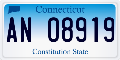 CT license plate AN08919