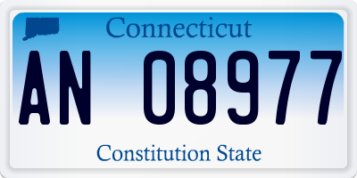 CT license plate AN08977