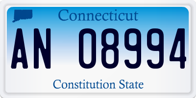CT license plate AN08994