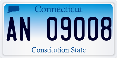 CT license plate AN09008