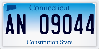 CT license plate AN09044
