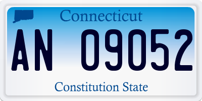 CT license plate AN09052
