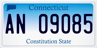 CT license plate AN09085