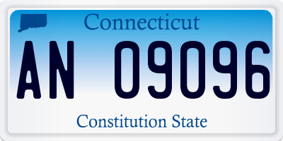 CT license plate AN09096