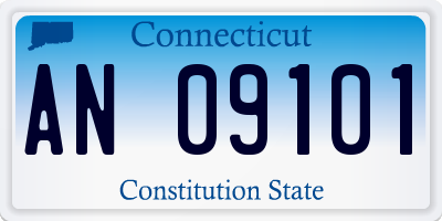 CT license plate AN09101