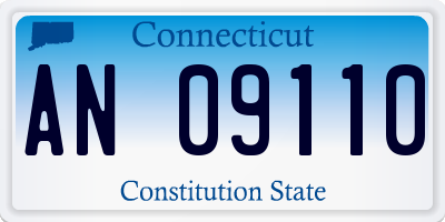 CT license plate AN09110