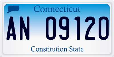 CT license plate AN09120