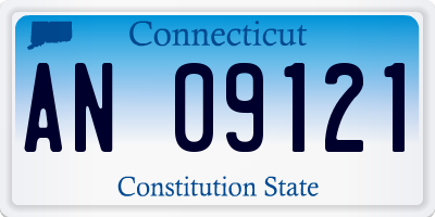 CT license plate AN09121