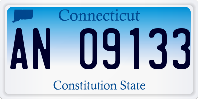 CT license plate AN09133