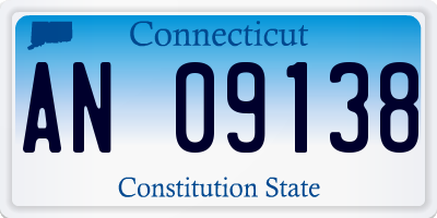 CT license plate AN09138