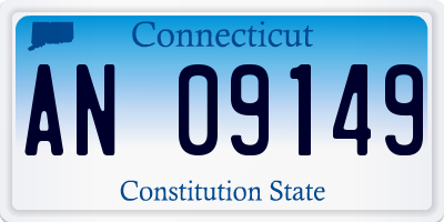 CT license plate AN09149