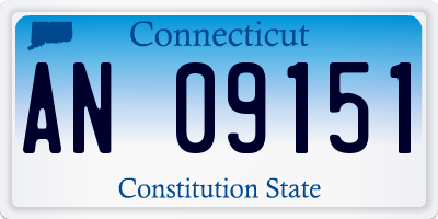 CT license plate AN09151