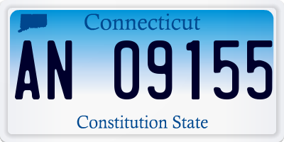CT license plate AN09155