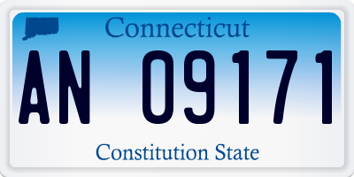 CT license plate AN09171