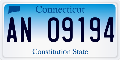 CT license plate AN09194