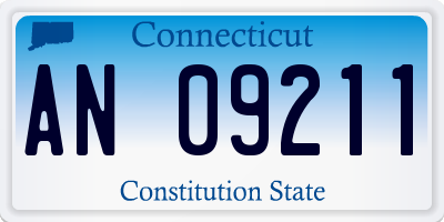 CT license plate AN09211