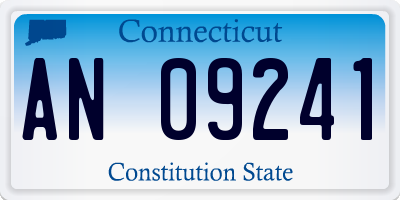 CT license plate AN09241